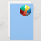 Beach Ball in der Sky Stationery Briefpapier (Vorne/Hinten)