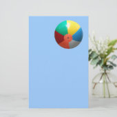 Beach Ball in der Sky Stationery Briefpapier (Stehend Vorderseite)