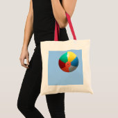 Beach Ball in der Sky-Tasche Tragetasche (Vorderseite (Produkt))
