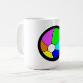 Beach Ball Kaffeetasse (Vorderseite Links)