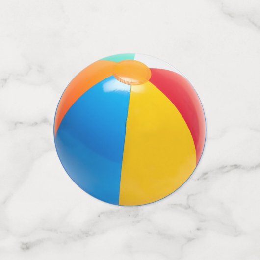 Beach Ball Konfetti (Klein Vorderseite)