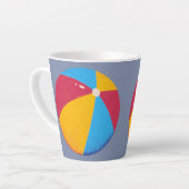 Beach Ball Latte Tasse (Linke Ecke)