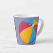 Beach Ball Latte Tasse (Rechte Ecke)