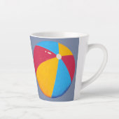 Beach Ball Latte Tasse (Rechts)