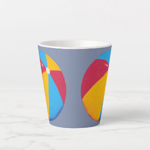 Beach Ball Latte Tasse