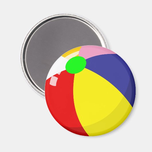 Beach Ball Magnet (Vorderseite/Rückseite)