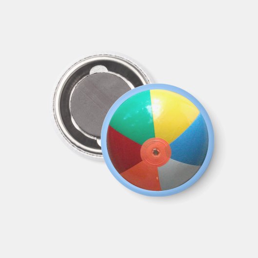 Beach Ball Magnet (Vorderseite/Rückseite)