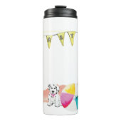 *~* Beach BALL Ocean Nautical PUPPY PARTY Thermosbecher (Vorderseite)