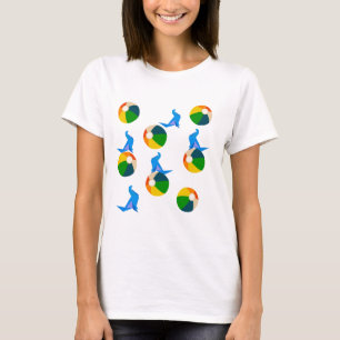 Beach Ball & Origami Siegel T - Shirt