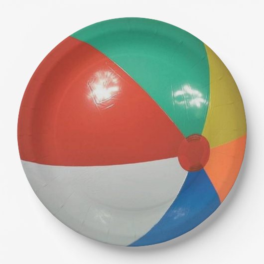 Beach Ball Pappteller (Vorderseite)
