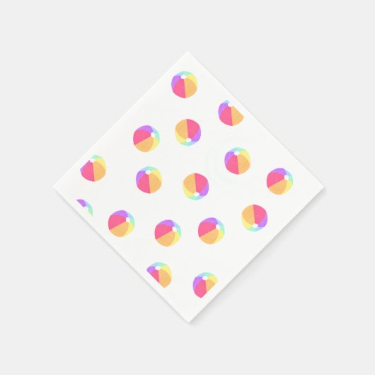Beach Ball Party Napkins Serviette (Ecke)