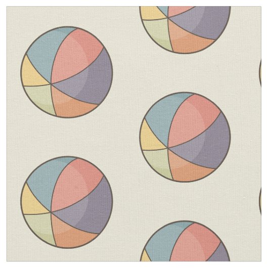Beach Ball Pattern Stoff (Nahaufnahme)