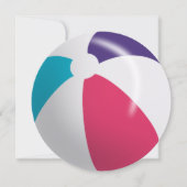 Beach Ball Pool Party Geburtstag Einladung (Vorderseite)