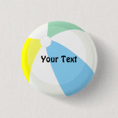 Beach Ball Pool Party Individuelle Name oder Game  Button (Vorderseite)