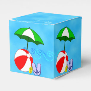 Beach Ball Pool Schirm Gastgeschenk Box Geschenkschachtel