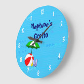 Beach Ball Pool Toys Custom Clock weiße Zahlen Große Wanduhr (Winkel)