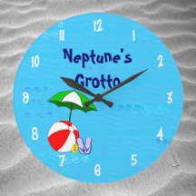 Beach Ball Pool Toys Custom Clock weiße Zahlen