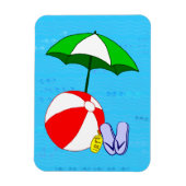 Beach Ball Pool Umbrella Flexi Magnet (Vertikal)