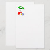 Beach Ball Pool Vorlage Briefpapier (Vorne/Hinten)