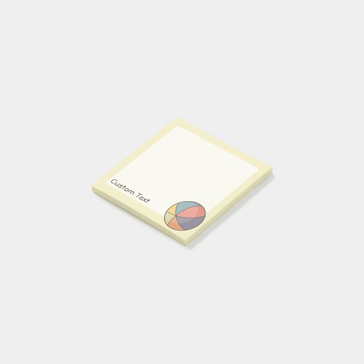 Beach Ball Post-it Klebezettel (angewinkelt)