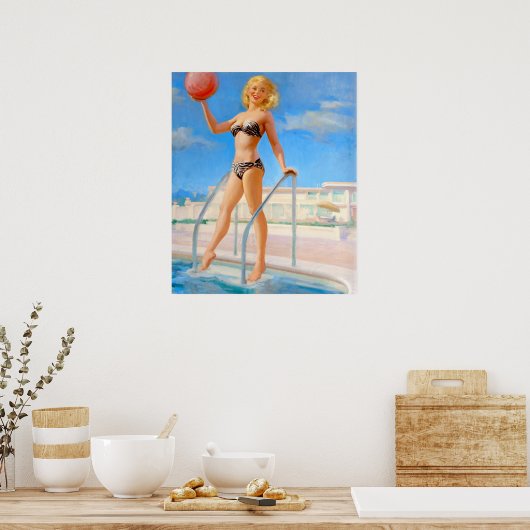 Beach Ball Poster (Küche)