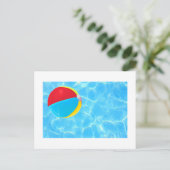 Beach Ball Postkarte (Stehend Vorderseite)