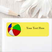 Beach Ball Rücksendeadressen-Aufkleber (Insitu)