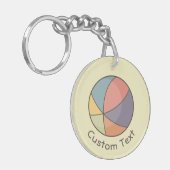 Beach Ball Schlüsselanhänger (Vorderseite links)