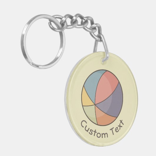 Beach Ball Schlüsselanhänger (Vorderseite links)