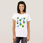 Beach Ball & Siegel T - Shirt (Vorne ganz)