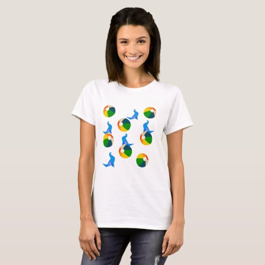 Beach Ball & Siegel T - Shirt (Vorne ganz)