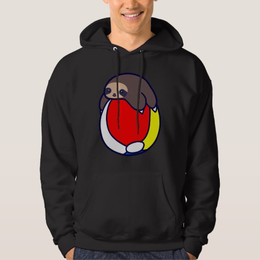Beach Ball Sloth Hoodie (Vorderseite)