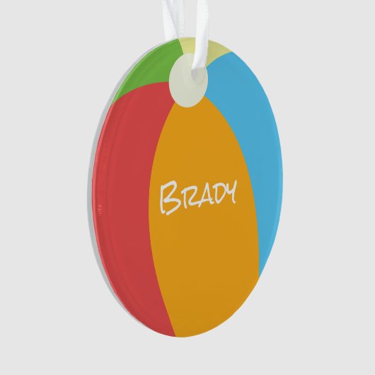 Beach Ball Sommerferien Ornament (Vorderseite)