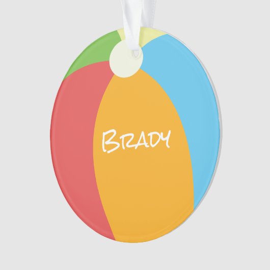 Beach Ball Sommerferien Ornament (Vorderseite)