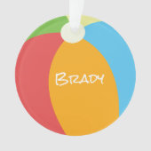 Beach Ball Sommerferien Ornament (Vorderseite)