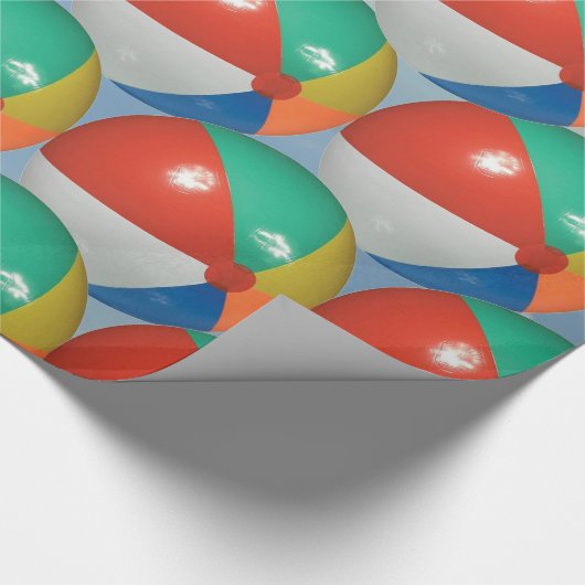 Beach Ball Summer Day Geschenkpapier (Ecke)