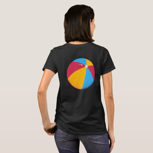 Beach Ball Women's Basic T - Shirt (Schwarz voll)