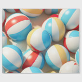 Beach Balls Geschenkpapier (Flach)