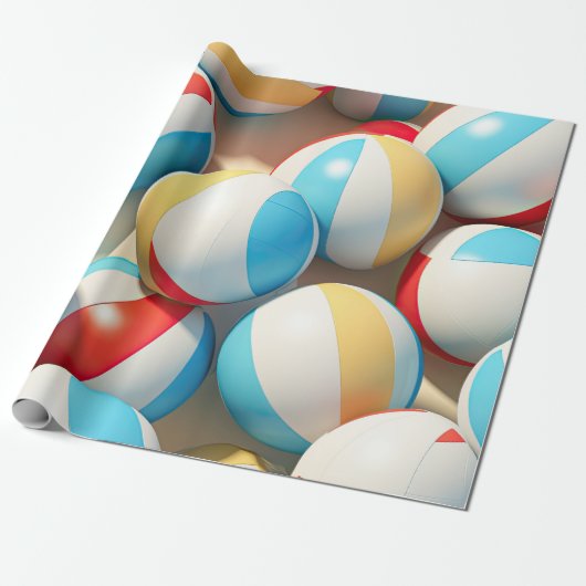 Beach Balls Geschenkpapier (Ungerollt)
