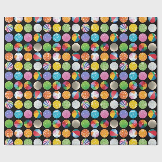 Beach Balls Geschenkpapier (Flach)