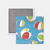 Beach Balls Magnet (Vorderseite/Rückseite)