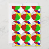 Beach Balls Pool Party Einladung (Vorderseite)