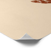 Beach Bandit Raccoon Surfer – Funny Vintage Poster (Ecke)