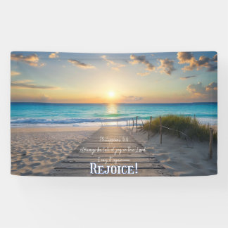 Beach Banner mit den Philippinen 4:4 REJOICE!