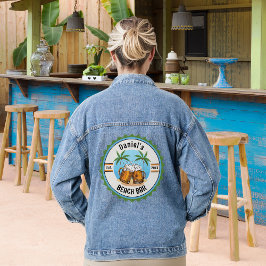 Beach Bar Beers Denim Jacket Jeansjacke