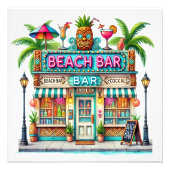 BEACH-BAR FOTODRUCK (Vorne)