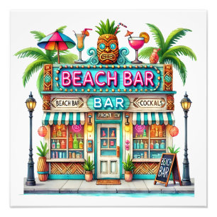 BEACH-BAR FOTODRUCK
