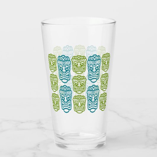Beach Bar Party Retro Tiki Glas (Rückseite)