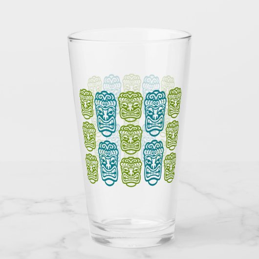Beach Bar Party Retro Tiki Glas (Vorderseite)