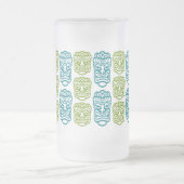 Beach Bar Party Retro Tiki Mattglas Bierglas (Mittel)